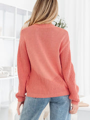 Pumpkin Embroidered Thanksgiving Holiday Sweater 