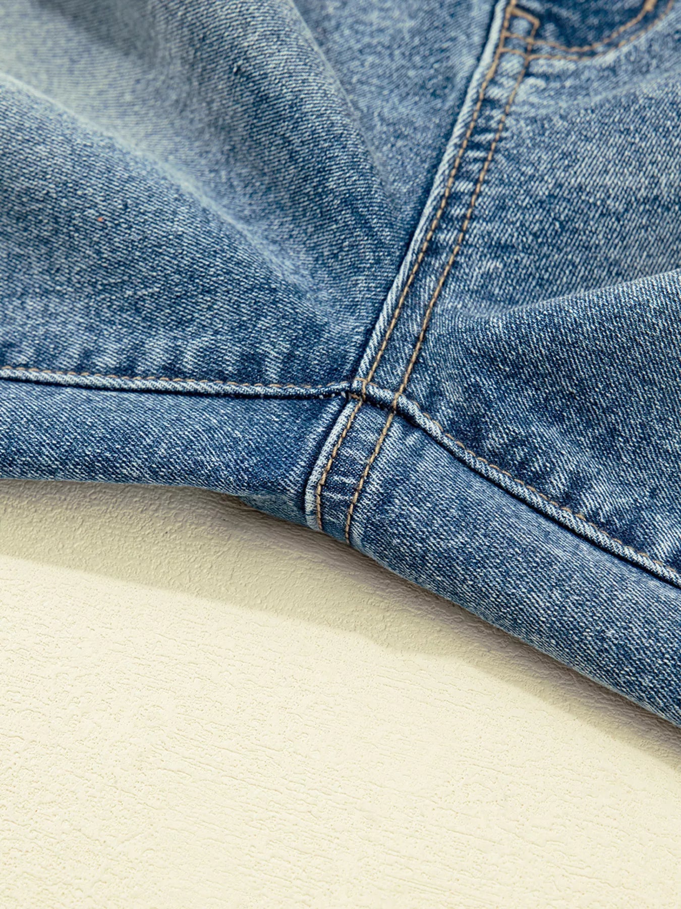 Vintage Washed Seam Detail Shift Jeans 