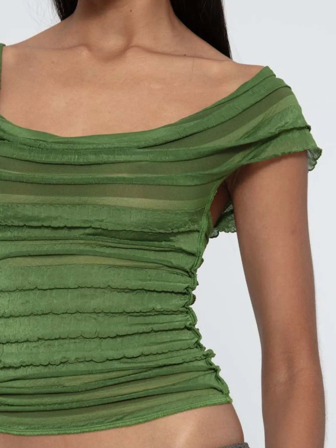 Ruched Solid Tank 