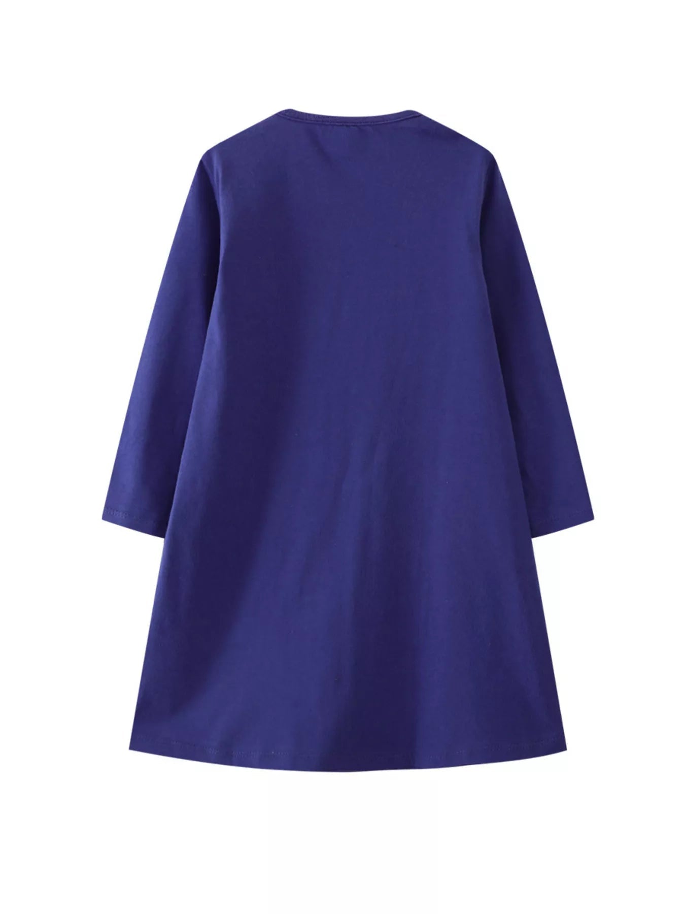 Children's Fairy Applique Long Sleeve Casual Dress 
