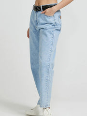 Pocketed Straight Leg Jeans 