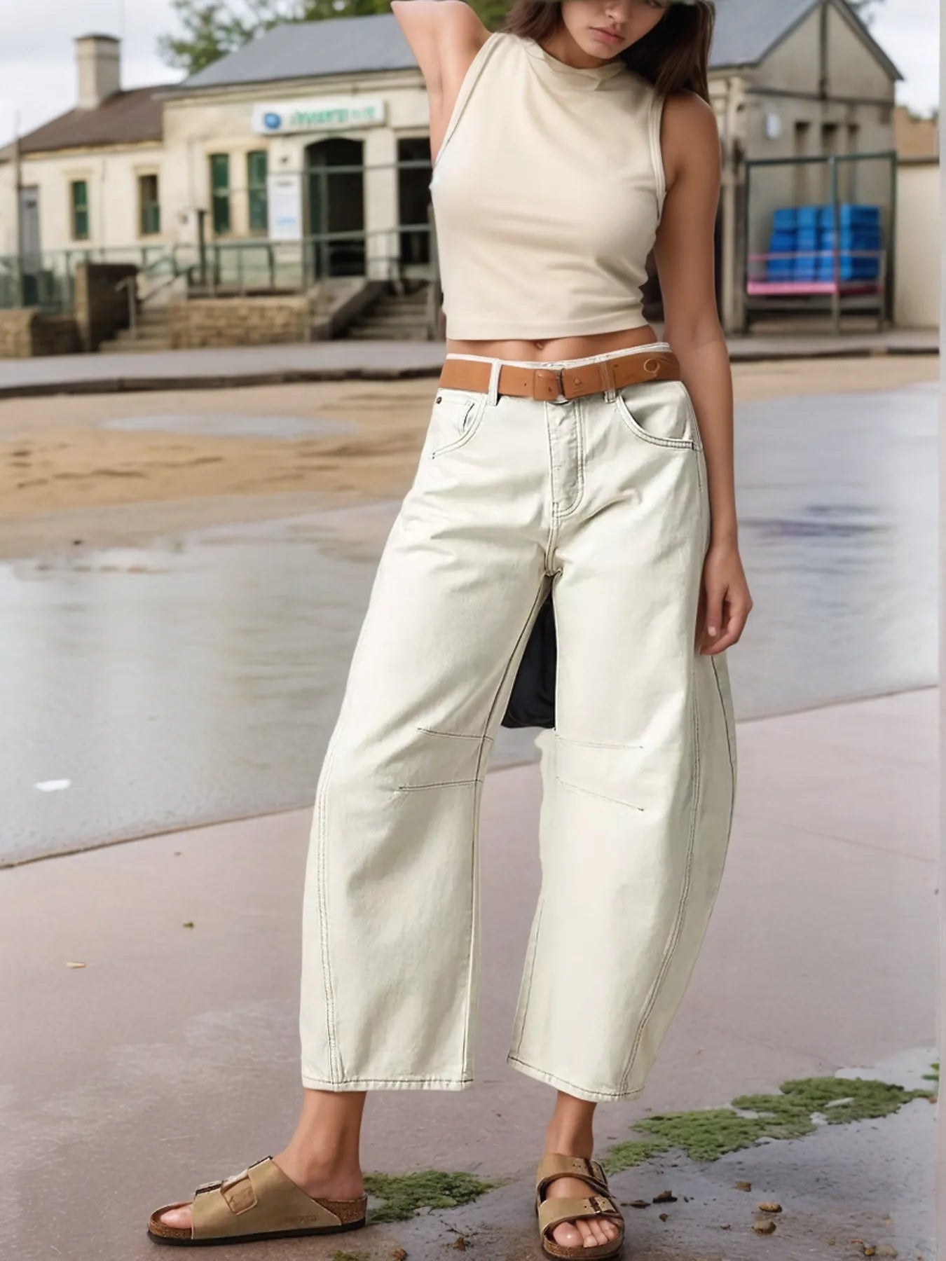 Wide Leg Relaxed Fit Jeans 