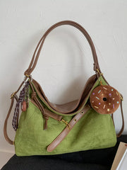 Adjustable Strap Handbag with Charm 
