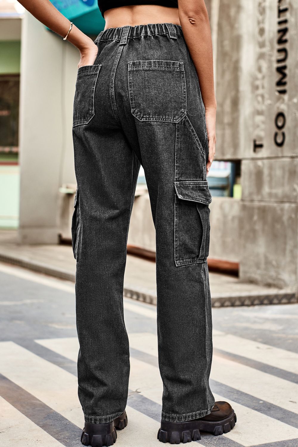 Loose Fit Long Pants with Pockets 