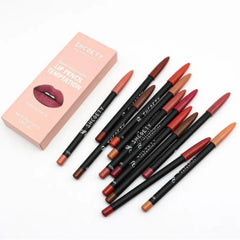 12-Piece Waterproof Matte Lip Liner Set: Redefine Your Lips with Precision and Style 