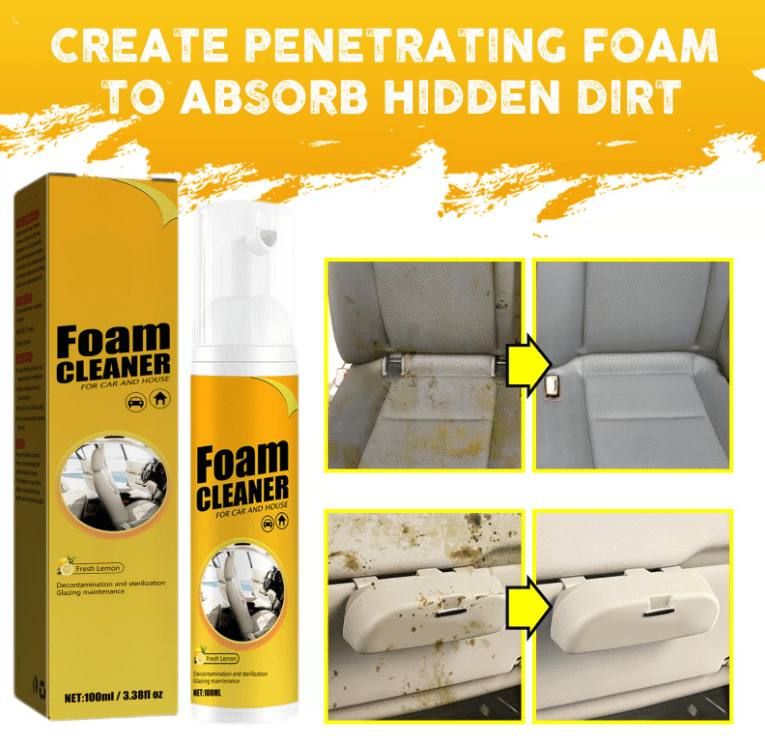 All-Purpose Foam Cleaner | 100ml Capacity for Stubborn Stains Removal 