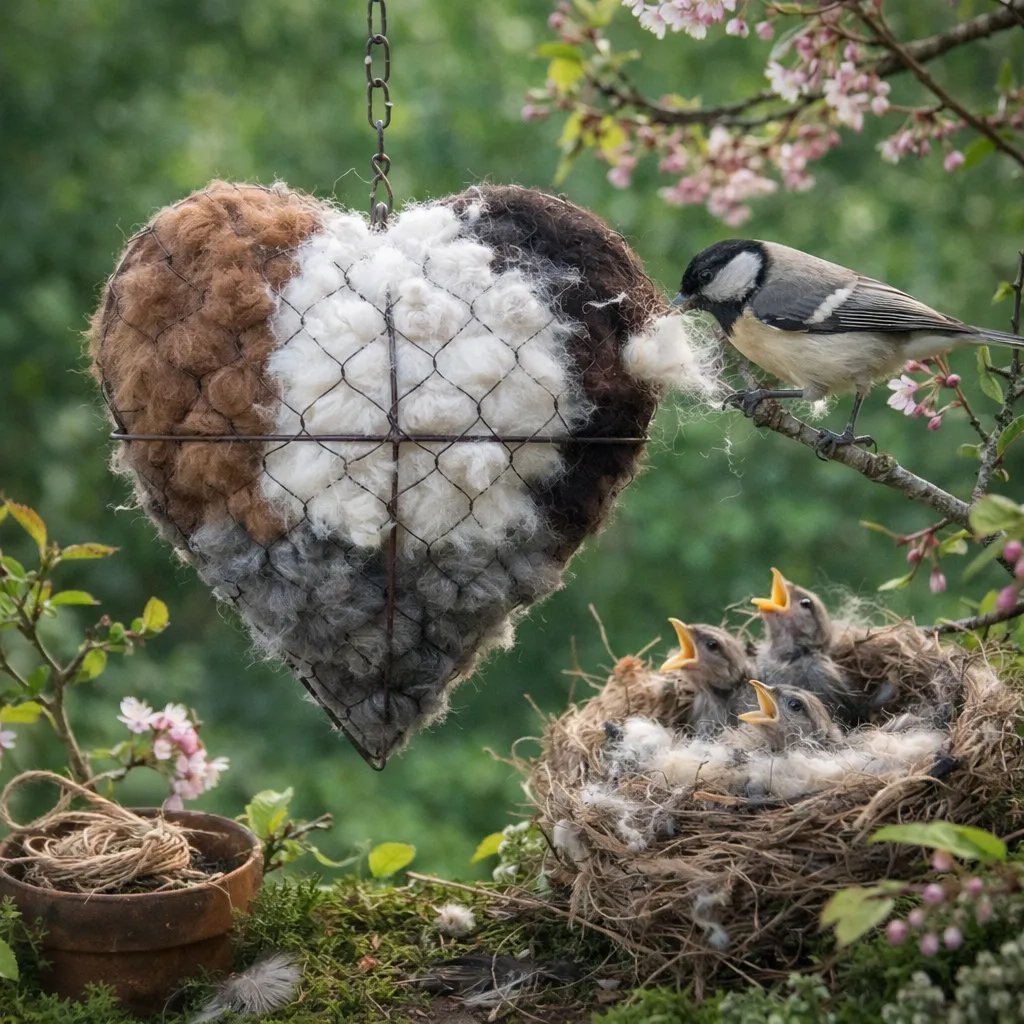 Alpaca Nesting Heart™ — Create a Cozy, Irresistible Sanctuary Birds Flock To 