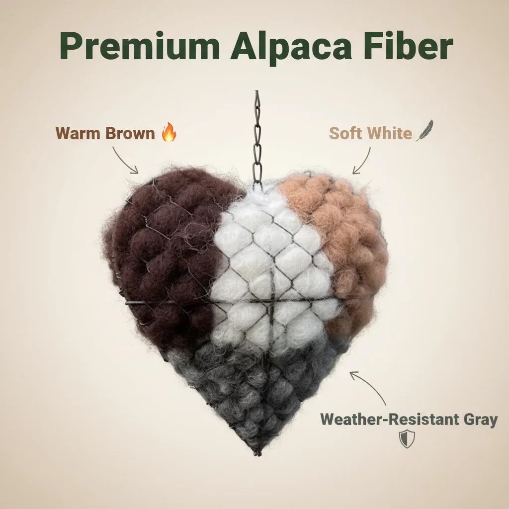 Alpaca Nesting Heart™ — Create a Cozy, Irresistible Sanctuary Birds Flock To 