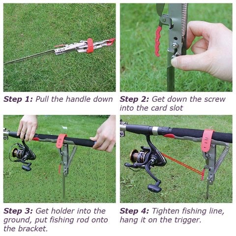 AnchorSpring Automatic Fishing Rod Holder | Stainless Steel, 110 lb Tension 