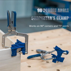 AnchorSquare 90° Corner Clamp | Auto-Adjust Woodworking Joint Holder 