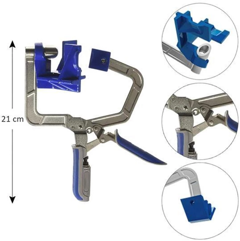 AnchorSquare 90° Corner Clamp | Auto-Adjust Woodworking Joint Holder 