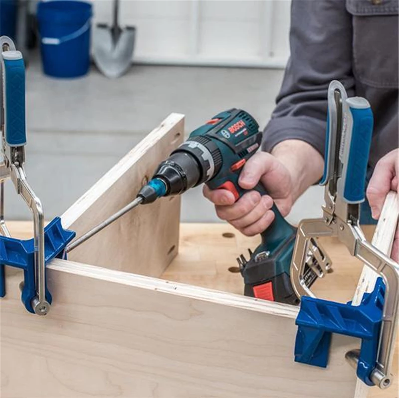 AnchorSquare 90° Corner Clamp | Auto-Adjust Woodworking Joint Holder 