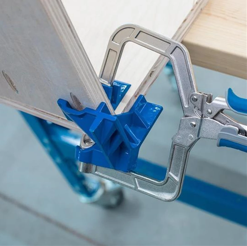 AnchorSquare 90° Corner Clamp | Auto-Adjust Woodworking Joint Holder 