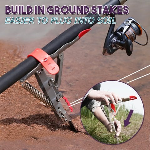Angler Auto-Set Fishing Rod Holder | Stainless Steel Bank Stand 