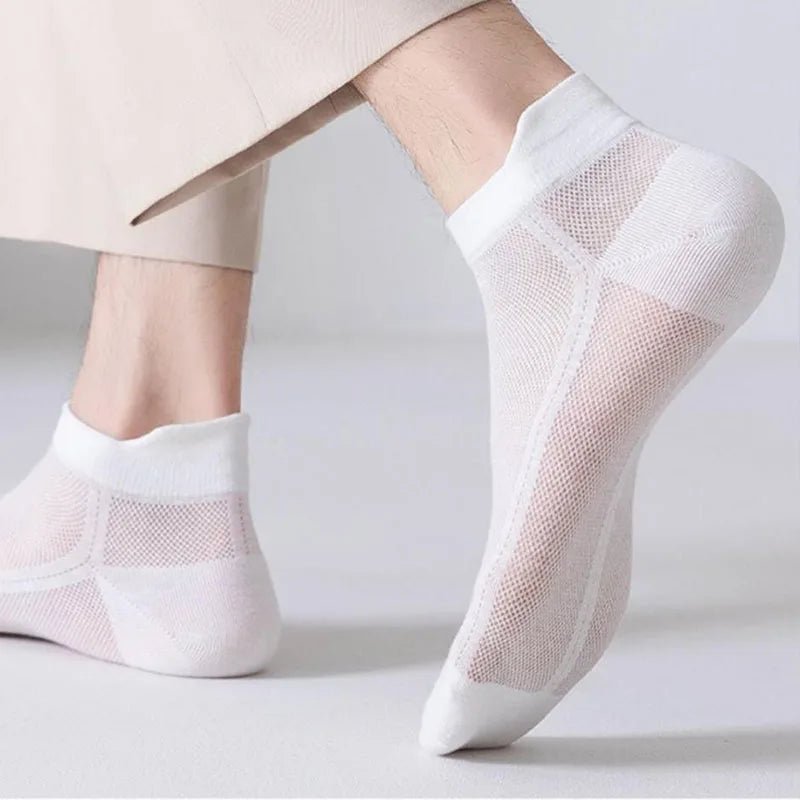 Aero Men's Ankle Socks | Ultra-Light Mesh Comfort, Low Cut Design 