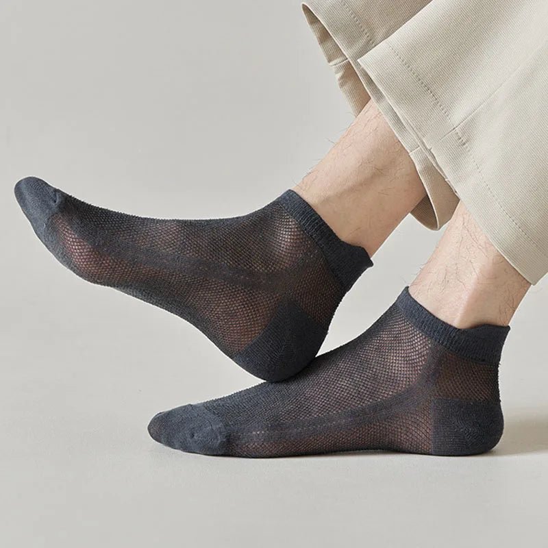 Aero Men's Ankle Socks | Ultra-Light Mesh Comfort, Low Cut Design 