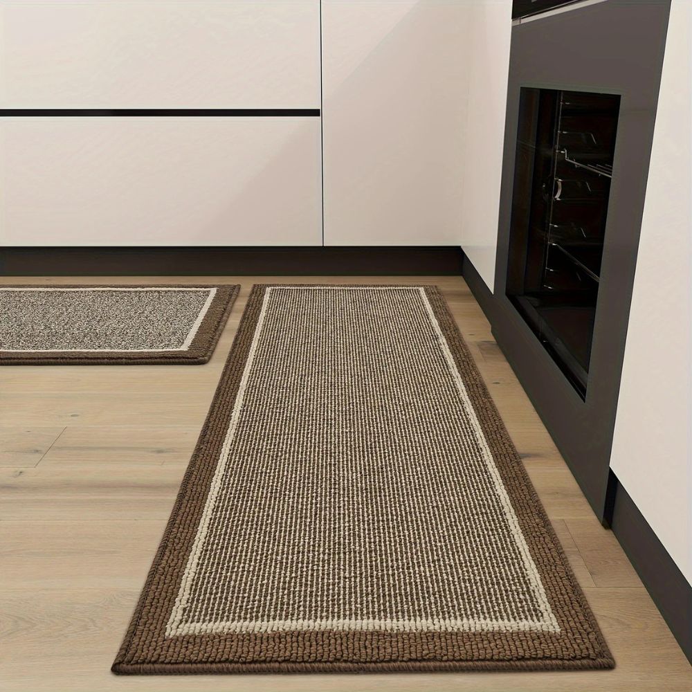 Anti-Fatigue Kitchen Mat with Textured Surface – Cushioned Kitchen Floor Mat for Comfort and Style 