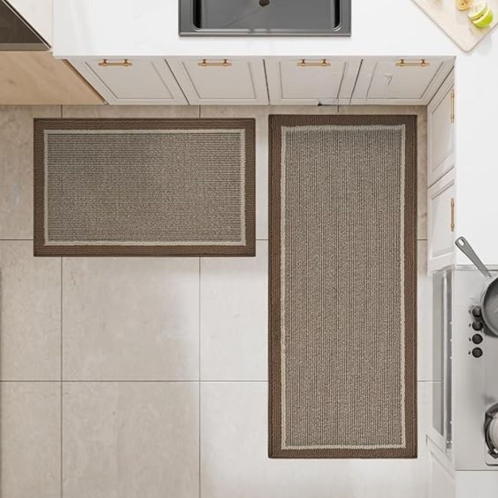 Anti-Fatigue Kitchen Mat with Textured Surface – Cushioned Kitchen Floor Mat for Comfort and Style 
