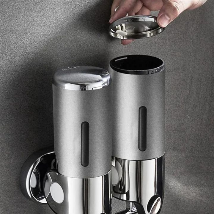 Aqualuxe Soap Dispenser | Wall-Mounted, Stainless Steel, Smooth Pump 
