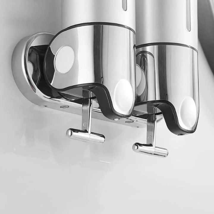 Aqualuxe Soap Dispenser | Wall-Mounted, Stainless Steel, Smooth Pump 