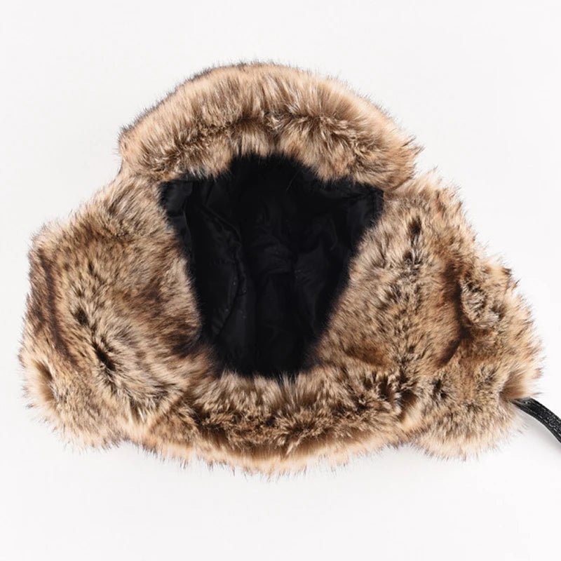 Arctic Aviator Hat | Premium Leather with Cozy Fur Lining 
