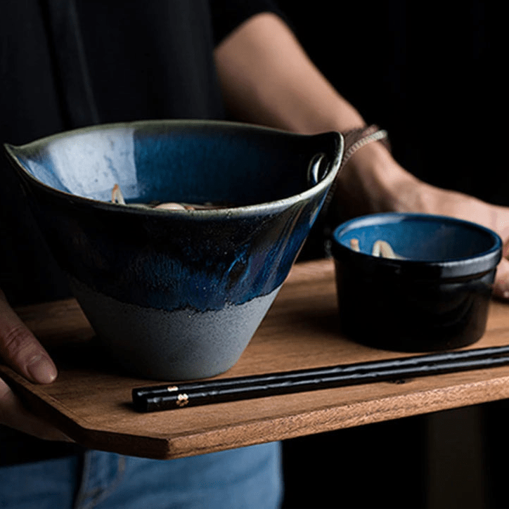 Artisan Ceramic Soup Bowl with Handles – Elegant Glazed Finish for Everyday Use 