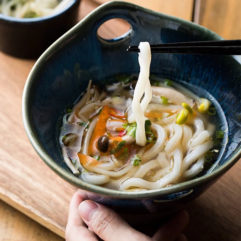 Artisan Ceramic Soup Bowl with Handles – Elegant Glazed Finish for Everyday Use 