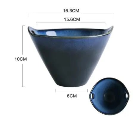 Artisan Ceramic Soup Bowl with Handles – Elegant Glazed Finish for Everyday Use 