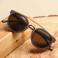 Artisan Crafted Wooden Sunglasses 