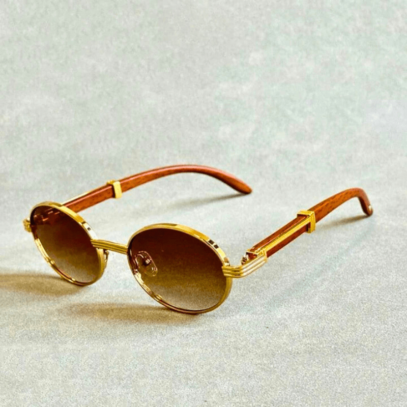 Ava Eco-Friendly Sunglasses | Wood and Metal Frame, UV400 Protection 
