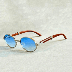 Ava Eco-Friendly Sunglasses | Wood and Metal Frame, UV400 Protection 
