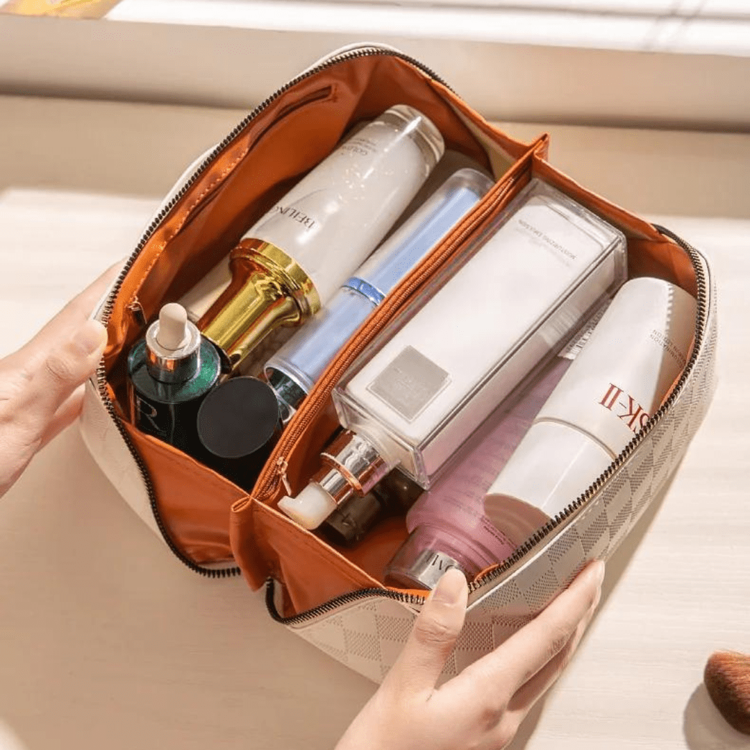 Ava Women's Cosmetics Bag | Premium Fabric, Chic Design 
