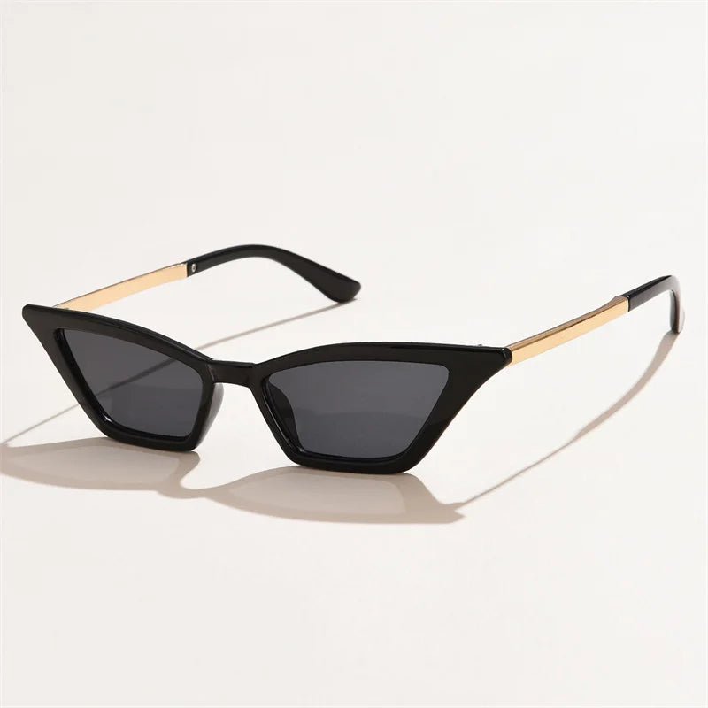 Ava Women's Sunglasses | Cat-Eye Frame with Golden Accents 