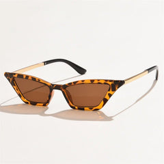 Ava Women's Sunglasses | Cat-Eye Frame with Golden Accents 