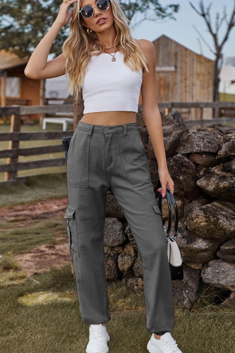 Long Jeans with Pocket 