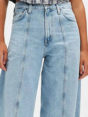 Wide Leg Jeans with Pockets 