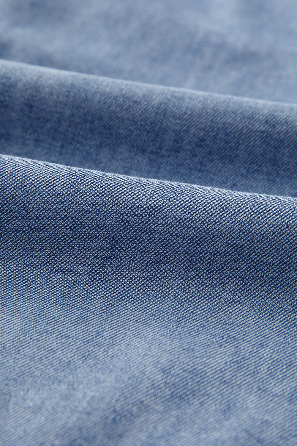 Bow Tie Long Sleeve Denim Top 