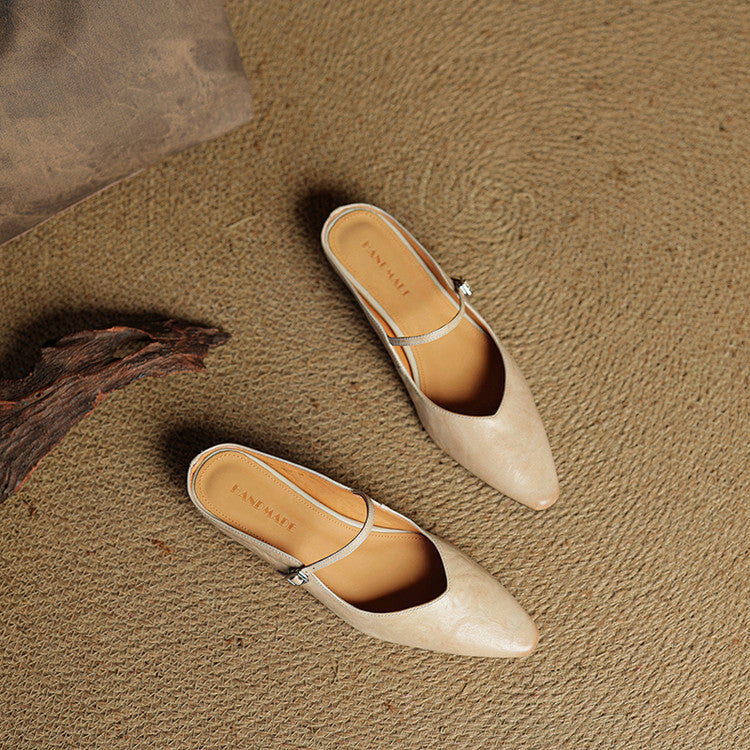 Bella Women's Mules | Genuine Leather, Comfortable Design 