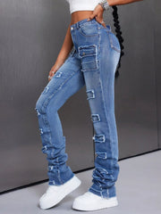 Men's Distressed Slim Fit Jeans 