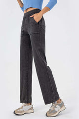 Pocketed Long Jeans 
