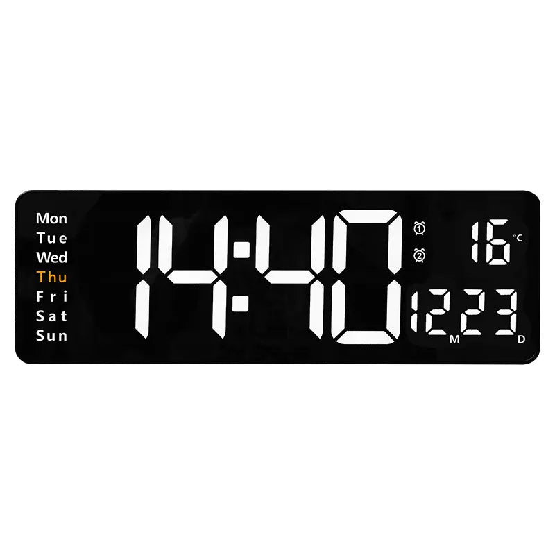 ClearTime™ LED Wall Clock - keep track of time with a modern, easy-to-read LED display! 
