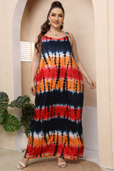 Plus Size Tie-Shoulder Maxi Dress 