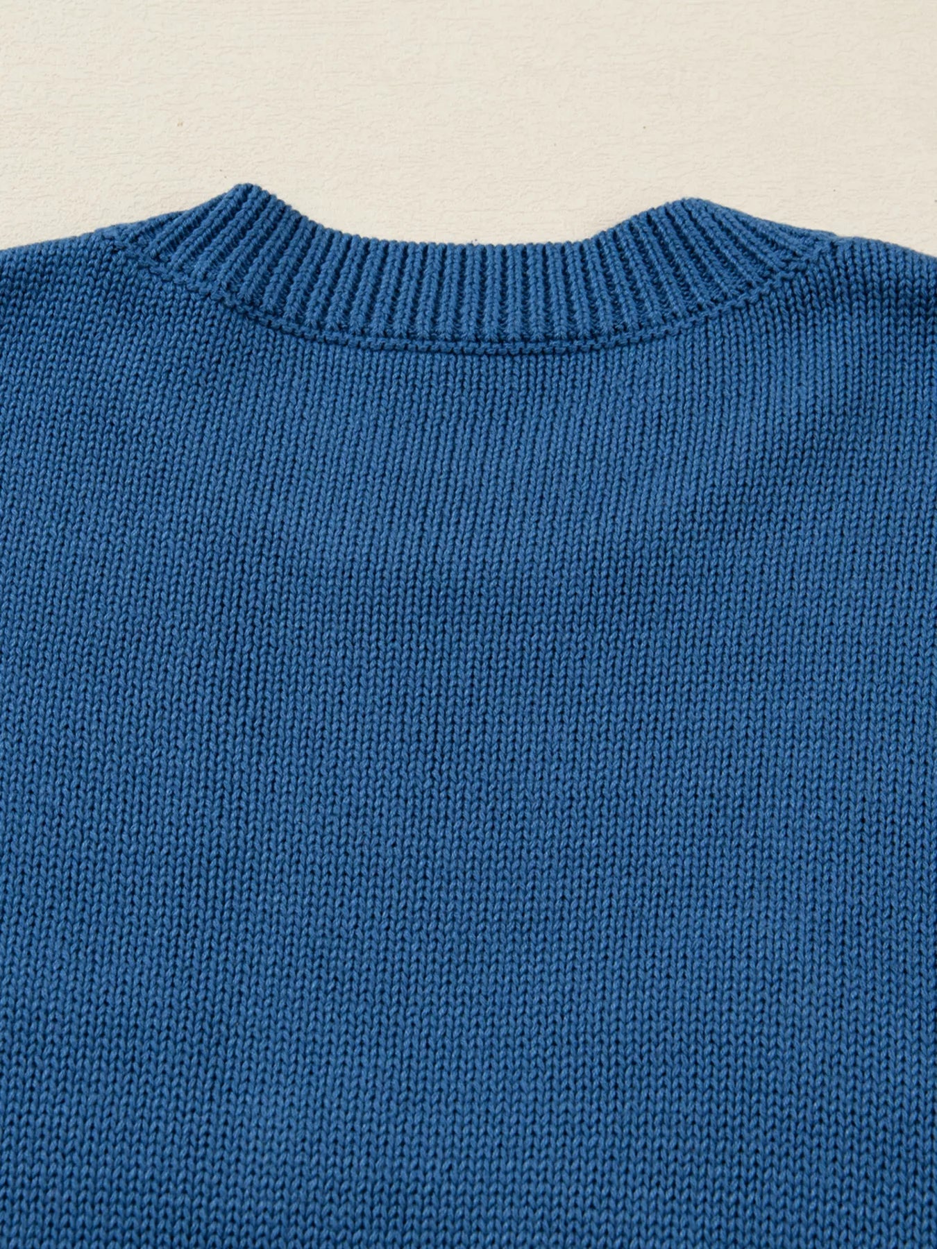 Howdy Embroidered Round Neck Sweater 