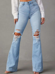 Distressed Jeans with Pockets 
