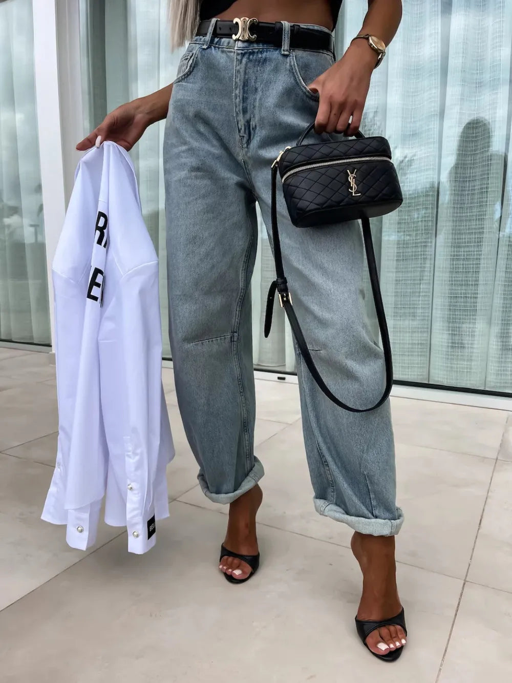 High Waist Wide Leg Jeans 
