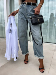 High Waist Wide Leg Jeans 