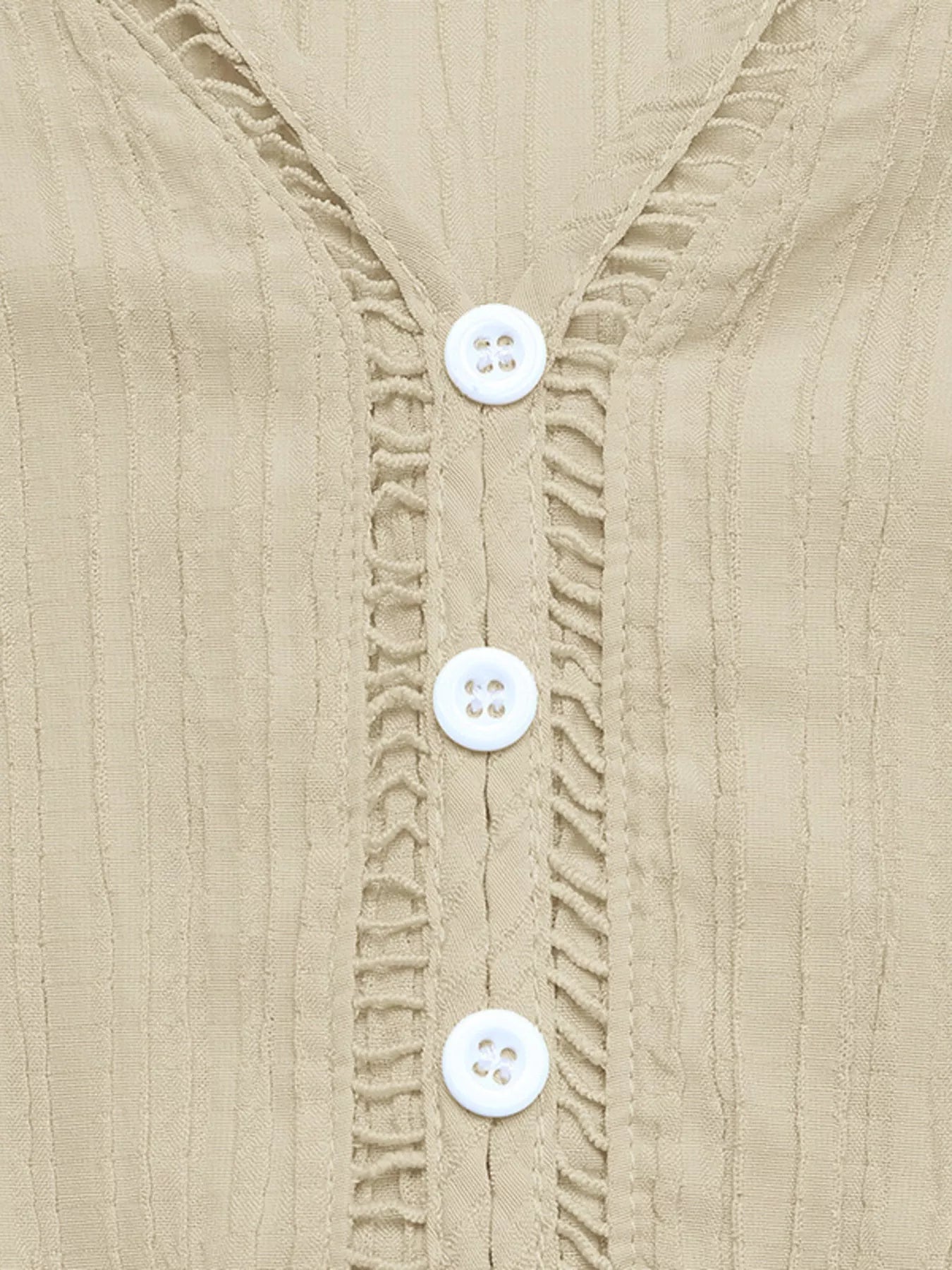 Tiered V-Neck Long Sleeve Dress 
