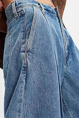 Wide Leg Jeans with Pockets 