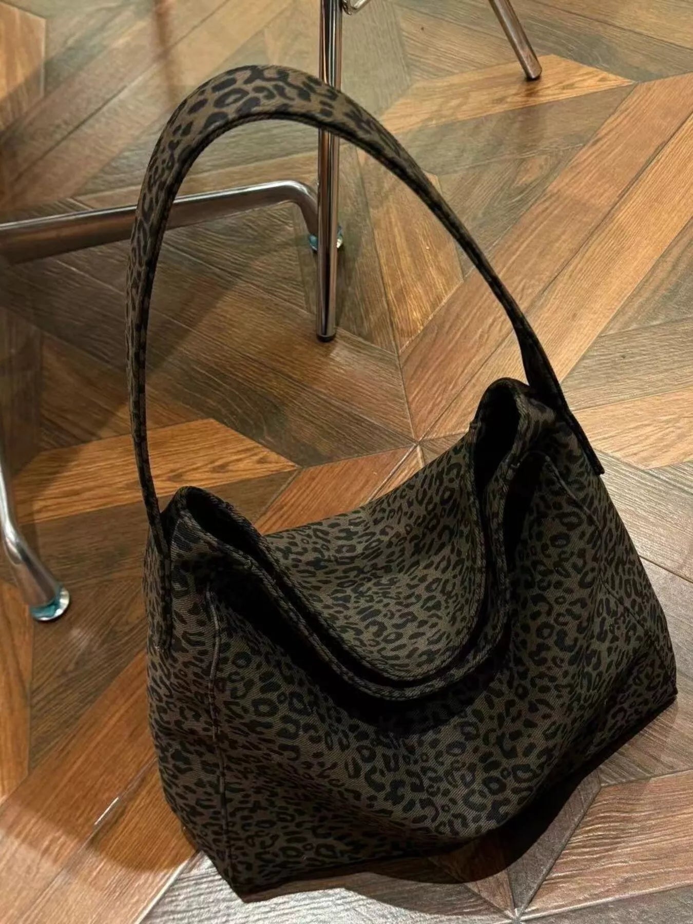 Leopard Print Tote Bag 