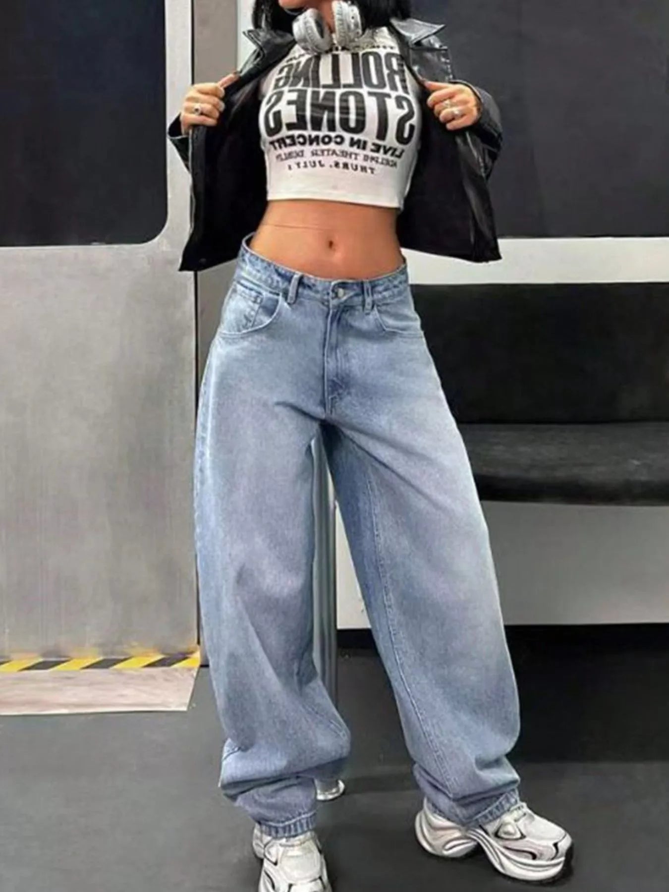 Baggy Wide Leg Jeans 